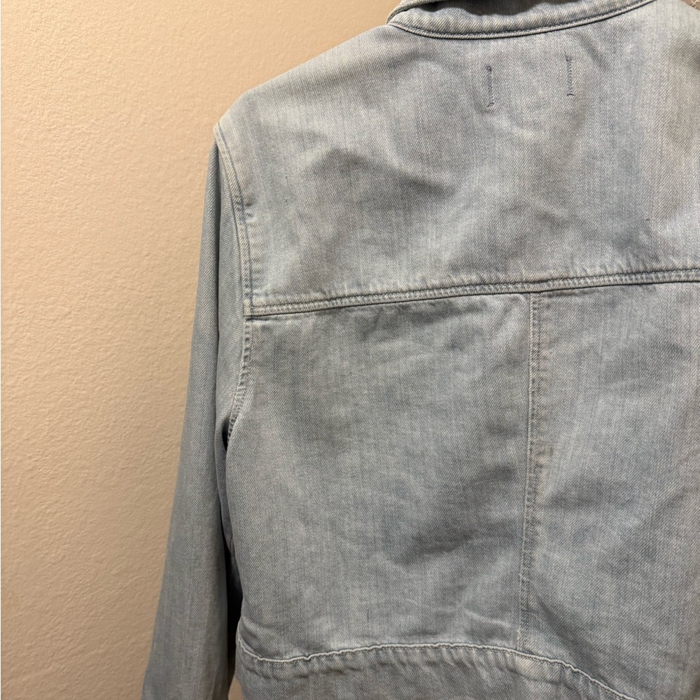 PAIGE Soft Blue Jean Jacket - Picture 4 of 6